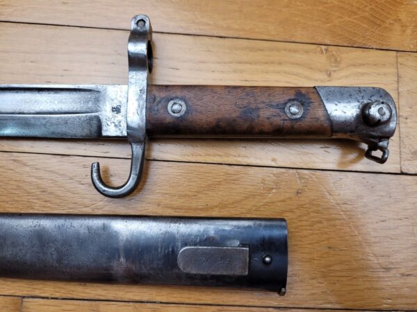 Rare Baïonnette modèle 1886 (pas 1888 !) sous-officier autrichien - OEWG - Régimentée Landwehr - TBE – Image 3