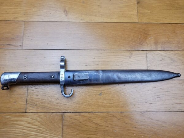 Rare Baïonnette modèle 1886 (pas 1888 !) sous-officier autrichien - OEWG - Régimentée Landwehr - TBE