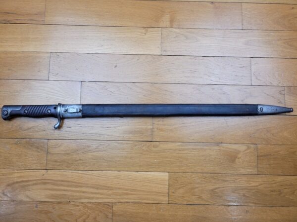 Rare baïonnette S98 ms longue 2°type - belle lame dents de scie - W02 - Erfurt - Mono matricule - Etat top ! – Image 21