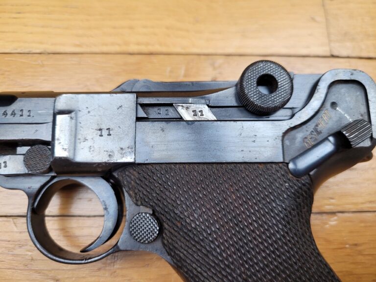 Pistolet Luger P08 S 42 Mauser 1937 Monomatricule Chargeur