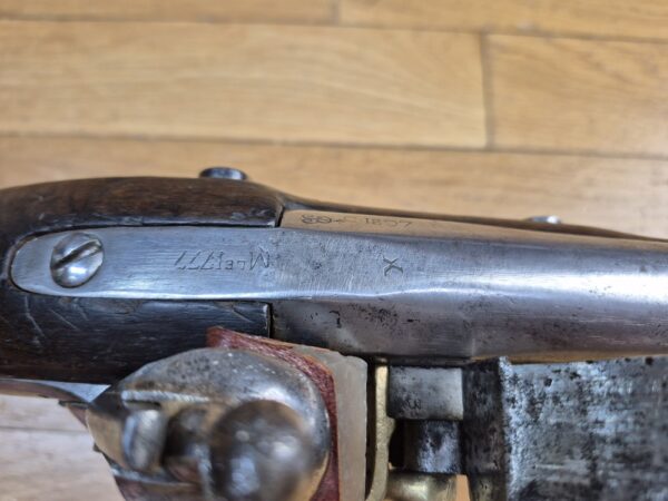 Très beau fusil 1777 modifié AN IX - Très rare fabrication de 1807 (avant la Russie) - Manufacture Impériale de St-Étienne -  Poinçons homogènes - Très beau bois - Excellent canon - Baguette au modèle - État rare pour une arme rare - TBE++ – Image 26