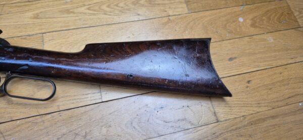 Belle et rare Winchester Model 1894 – Version rifle à canon octogonal (!) – Fabrication Winchester New Haven de ... 1896 ! – Une des toutes premières ! – Cal.38-55WCF PN! – POUDRE NOIRE – Beaux Bois – Canon superbe – Mécanisme intraitable – Très beaux marquages sur beau bronzage - Arme à nettoyer en excellent état ! – TBE + – Image 30