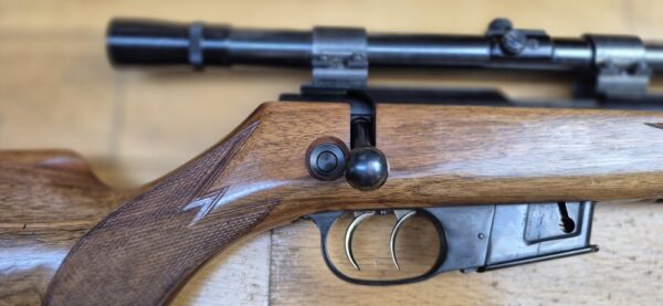 Superbe carabine de chasse et tir Walther KKJ - Cal 22 Hornet - Détente Stetcher - Chargeur 5 coups - Lunette Zielkar 4 à réticule N°1 - Haute précision - Arme de 1959 -  État excellent - TBE + – Image 7