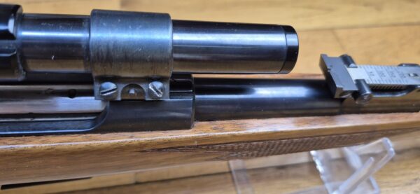 Superbe carabine de chasse et tir Walther KKJ - Cal 22 Hornet - Détente Stetcher - Chargeur 5 coups - Lunette Zielkar 4 à réticule N°1 - Haute précision - Arme de 1959 -  État excellent - TBE + – Image 24