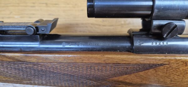 Superbe carabine de chasse et tir Walther KKJ - Cal 22 Hornet - Détente Stetcher - Chargeur 5 coups - Lunette Zielkar 4 à réticule N°1 - Haute précision - Arme de 1959 -  État excellent - TBE + – Image 34