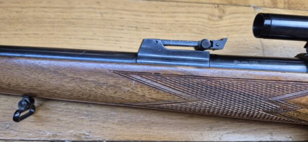Superbe carabine de chasse et tir Walther KKJ - Cal 22 Hornet - Détente Stetcher - Chargeur 5 coups - Lunette Zielkar 4 à réticule N°1 - Haute précision - Arme de 1959 -  État excellent - TBE + – Image 39