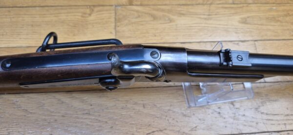 Très belle carabine Gallagher - Poudre noire et cartouches métalliques - Cal .54 - Arme de cavalerie de l'Union durant la Guerre de Sécession et de la guerre franco-prussienne de 1870-1871 -  Rare fabrication Erma à canon Lothar Walther pour Navy Arms - Arme de 1978 très rare et en excellent état - TBE ++ – Image 22