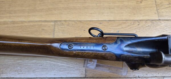 Très belle carabine de Cavalerie Sharps modèle 1863 - Fabrication de qualité IAB Marcheno - Arme à poudre noire  - Cal.54 - Arme de 1977 - Réplique peu courante et en excellent état - TBE++ – Image 18