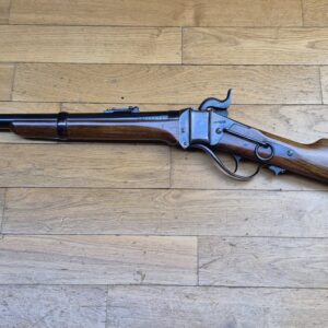 Très belle carabine de Cavalerie Sharps modèle 1863 - Fabrication de qualité IAB Marcheno - Arme à poudre noire  - Cal.54 - Arme de 1977 - Réplique peu courante et en excellent état - TBE++