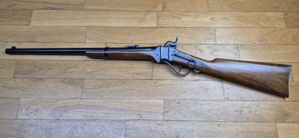 Très belle carabine de Cavalerie Sharps modèle 1863 - Fabrication de qualité IAB Marcheno - Arme à poudre noire  - Cal.54 - Arme de 1977 - Réplique peu courante et en excellent état - TBE++