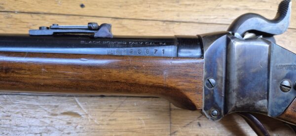 Très belle carabine de Cavalerie Sharps modèle 1863 - Fabrication de qualité IAB Marcheno - Arme à poudre noire  - Cal.54 - Arme de 1977 - Réplique peu courante et en excellent état - TBE++ – Image 32