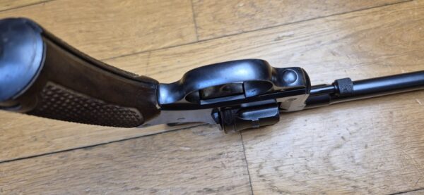 Beau revolver réglementaire modèle 1892 - Courant mais mythique - Apogée du revolver réglementaire Made in France - Calibre 8mm92 - Mono-matricule - Arme de 1910 - Belle mécanique - Beau canon - Étui modèle 1915 de la Grande Guerre - TBE + – Image 11