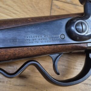 Très belle carabine Gallagher - Poudre noire et cartouches métalliques - Cal .54 - Arme de cavalerie de l'Union durant la Guerre de Sécession et de la guerre franco-prussienne de 1870-1871 -  Rare fabrication Erma à canon Lothar Walther pour Navy Arms - Arme de 1978 très rare et en excellent état - TBE ++