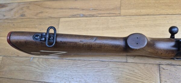 Beau Fusil Lee-Enfield N°8 MKI - Arme d'entrainement réglementaire britannique - Cal .22LR - Fabrication Fazakerley de 1952 - Bel exemplaire militaire "civilisé" - Dioptre militaire de qualité - Très beau canon et bonne mécanique - beau bois - TBE – Image 8