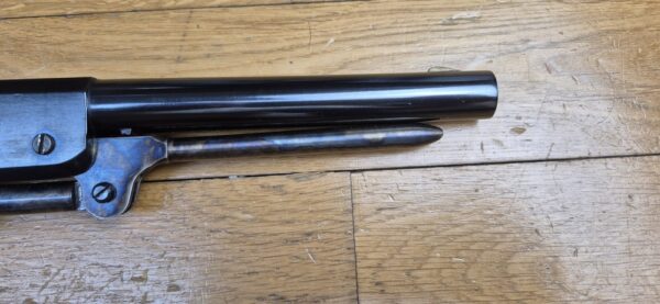 Énorme Révolver Colt Walker - Cal .44 PN - Fabrication Army San Marco de 1989 - Bronzage et jaspage superbes et présents à 100% - Excellente mécanique - Énorme canon 9 pouces avec rayures bien nettes - Très peu tiré - TBE- – Image 6