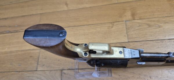Énorme Révolver Colt Walker - Cal .44 PN - Fabrication Army San Marco de 1989 - Bronzage et jaspage superbes et présents à 100% - Excellente mécanique - Énorme canon 9 pouces avec rayures bien nettes - Très peu tiré - TBE- – Image 7