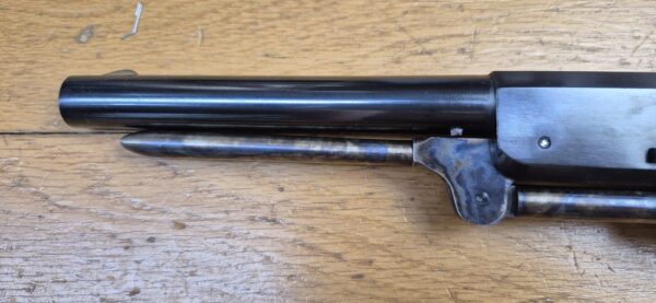 Énorme Révolver Colt Walker - Cal .44 PN - Fabrication Army San Marco de 1989 - Bronzage et jaspage superbes et présents à 100% - Excellente mécanique - Énorme canon 9 pouces avec rayures bien nettes - Très peu tiré - TBE- – Image 22