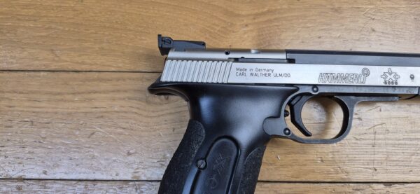Très bon pistolet de tir Hammerli - Modèle X-ESSE Sport - Cal. 22LR - Qualité suisse mais Made in Germany !- Excellent outil d'entrainement - Avec sa mallette d'origine et marqueur de chambre - A nettoyer - TBE – Image 4