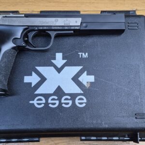 Très bon pistolet de tir Hammerli - Modèle X-ESSE Sport - Cal. 22LR - Qualité suisse mais Made in Germany !- Excellent outil d'entrainement - Avec sa mallette d'origine et marqueur de chambre - A nettoyer - TBE