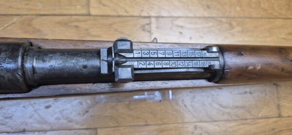 Belle carabine K98 - Période III° Reich - Code BYF 43 - Fabrication Mauser Oberndorf de 1943 - Mono-matricule - Superbe état mécanique - Crosse réparée - Beau canon - Très belle rayures - Belle arme 100% période - TBE – Image 21