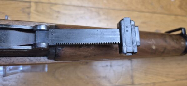 Belle carabine K98 - Période III° Reich - Code BYF 43 - Fabrication Mauser Oberndorf de 1943 - Mono-matricule - Superbe état mécanique - Crosse réparée - Beau canon - Très belle rayures - Belle arme 100% période - TBE – Image 22