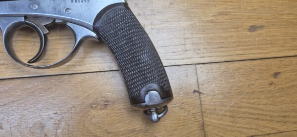 Bon revolver réglementaire Modèle 1873 - calibre 11mm73 - intégralement mono matricule - Encore du jaune paille - MAS en 1878 - Bonne mécanique, beau canon et belles chambres - BE – Image 16
