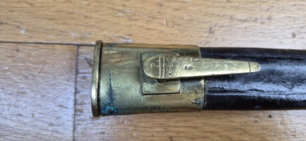 Très belle baïonnette prussienne modèle 1871 – Rare Fabricant F.A. HERMES à Solingen  – Arme et fourreau en excellent état – au 67° Régiment Ersatz de Metz -TBE+ – Image 7