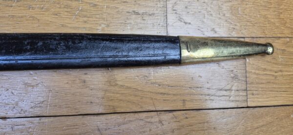 Très belle baïonnette prussienne modèle 1871 – Rare Fabricant F.A. HERMES à Solingen  – Arme et fourreau en excellent état – au 67° Régiment Ersatz de Metz -TBE+ – Image 9