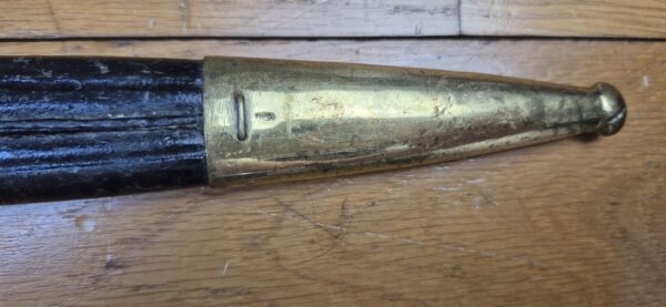 Très belle baïonnette prussienne modèle 1871 – Rare Fabricant F.A. HERMES à Solingen  – Arme et fourreau en excellent état – au 67° Régiment Ersatz de Metz -TBE+ – Image 18