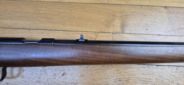 Rare carabine d'entrainement Heym 52 - Arme similaire au modèle "Police 1952" - Cal .22 LR - Production Heym très limitée vers 1955 - Bois de noyer superbe - Bretelle d'origine - Quasi neuve - TBE++ – Image 5
