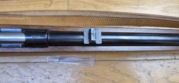 Rare carabine d'entrainement Heym 52 - Arme similaire au modèle "Police 1952" - Cal .22 LR - Production Heym très limitée vers 1955 - Bois de noyer superbe - Bretelle d'origine - Quasi neuve - TBE++ – Image 16