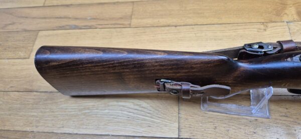 Peu courante carabine des Douanes "ZollKarabiner" Heym 1952 - Arme rare de la période avant la re-crétion de la Bundeswher en 1955 - Cal. 8x57 IS -  Fabrication ultra qualitative de Heim -  Mécanique et ajustements parfaits - Canon superbe - Mono-matricule - Dernière représentante du système 98 en Allemagne - Rare arme réglementaire en TBE++ – Image 14