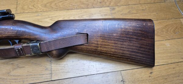 Peu courante carabine des Douanes "ZollKarabiner" Heym 1952 - Arme rare de la période avant la re-crétion de la Bundeswher en 1955 - Cal. 8x57 IS -  Fabrication ultra qualitative de Heim -  Mécanique et ajustements parfaits - Canon superbe - Mono-matricule - Dernière représentante du système 98 en Allemagne - Rare arme réglementaire en TBE++ – Image 21