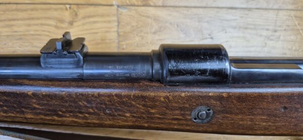 Peu courante carabine des Douanes "ZollKarabiner" Heym 1952 - Arme rare de la période avant la re-crétion de la Bundeswher en 1955 - Cal. 8x57 IS -  Fabrication ultra qualitative de Heim -  Mécanique et ajustements parfaits - Canon superbe - Mono-matricule - Dernière représentante du système 98 en Allemagne - Rare arme réglementaire en TBE++ – Image 25