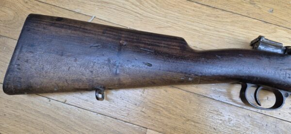 Peu courant Fusil Mauser Espagnol M1893 - Calibre d'origine 7x57 Mauser (rare) - Configuration règlementaire - Oviedo 1928 - Très bon état mécanique et bon canon -  Bronzage d'origine à 95% - Une arme surprenamment moderne - TBE – Image 3