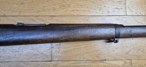 Peu courant Fusil Mauser Espagnol M1893 - Calibre d'origine 7x57 Mauser (rare) - Configuration règlementaire - Oviedo 1928 - Très bon état mécanique et bon canon -  Bronzage d'origine à 95% - Une arme surprenamment moderne - TBE – Image 5