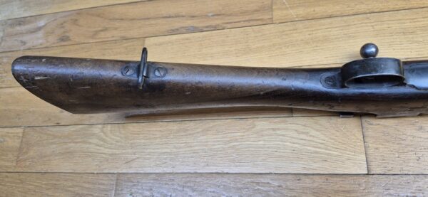 Peu courant Fusil Mauser Espagnol M1893 - Calibre d'origine 7x57 Mauser (rare) - Configuration règlementaire - Oviedo 1928 - Très bon état mécanique et bon canon -  Bronzage d'origine à 95% - Une arme surprenamment moderne - TBE – Image 8