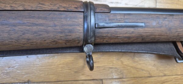Magnifique fusil G98 - Gewehr 1898 - Arsenal Spandau en 1900 - Calibre d'origine 8x57 IS - Intégralement Mono matricule sauf la baguette conforme - Bretelle cuir marron d'origine -  Attribution prestigieuse au 1er Grenadier Kronprinz "1. R. 4. 150."- TBE+ – Image 9