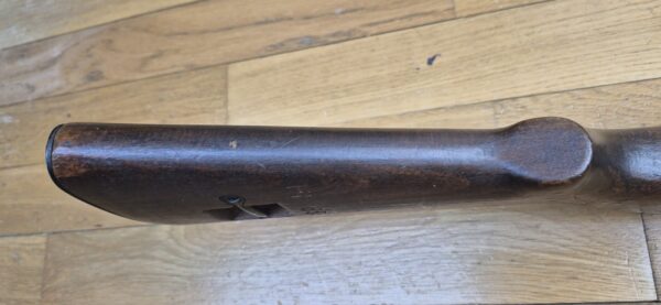 Transitoire Mas 36 doté de l'alidade de visée du Mas 36-51- Mono-matricule bois, magasin, boitier, canon - Culasse muette - Calibre d'origine 7.5 MAS -  Mécanique et bois en TBE - Canon superbe -  Arme de début 1954 - Plus que probable Mas 36 LG 48 transformé au standard 36-51 - Intéressante et peu courante variante ! - TBE+ – Image 9