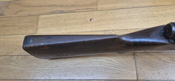 Transitoire Mas 36 doté de l'alidade de visée du Mas 36-51- Mono-matricule bois, magasin, boitier, canon - Culasse muette - Calibre d'origine 7.5 MAS -  Mécanique et bois en TBE - Canon superbe -  Arme de début 1954 - Plus que probable Mas 36 LG 48 transformé au standard 36-51 - Intéressante et peu courante variante ! - TBE+ – Image 15