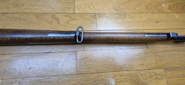 Très beau fusil de compétition Mauser suédois M96 - Fabrication Carl Gustav de 1919 - Cal. d'origine 6.5x55 Suédois -  Magasin limité à un coup (réversible - 5 coups) - Famille Mauser 1893 - Hausse de précision - Mécanique suédoise - Bronzage 97% - Canon superbe - Arme de concours - Catégorie D - TBE+ – Image 16