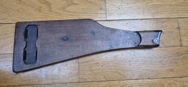 Rarissime crosse amovible pour pistolet Luger P04 de Marine allemande - Période fin de la Première Guerre Mondiale par DMW -  Disque d'unité muet - Poinçon Marine Impériale - BE+ /TBE – Image 9