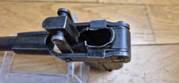 Magnifique chargette de pistolet Luger P08 - Indispensable accessoire du chargeur escargot ou "Trommel Magazin"  - Rarissime Modèle AEG (le plus rare!) - Très beau poinçon et logo de fabricant - Parfait état - Pièce de collection rarissime ! - TBE+++ – Image 8