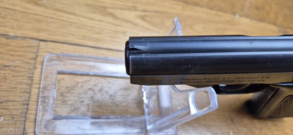 Beau Pistolet Mauser Modèle HSC - Rare fabrication Mauser sous Occupation Srançaise - En 7,65mm et huit coups - 1945 - Au moins aussi rare étui fantaisie d'origine - Très bel état esthétique et mécanique - TBE+/ TBE++ – Image 12