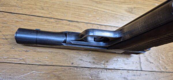 Beau Pistolet Browning Mod.10/22 - 7,65mm Browning - Fabrication Herstal saisie par l'armée allemande - Vers 1942 / 44 - Nombreux Waffenamt - Très bon fonctionnement - Rare étui police - TBE – Image 8