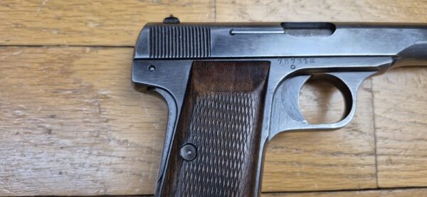 Beau Pistolet Browning Mod.10/22 - 7,65mm Browning - Fabrication Herstal saisie par l'armée allemande - Vers 1942 / 44 - Nombreux Waffenamt - Très bon fonctionnement - Rare étui police - TBE – Image 15
