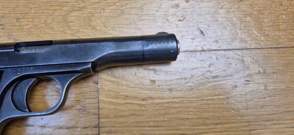 Beau Pistolet Browning Mod.10/22 - 7,65mm Browning - Fabrication Herstal saisie par l'armée allemande - Vers 1942 / 44 - Nombreux Waffenamt - Très bon fonctionnement - Rare étui police - TBE – Image 16