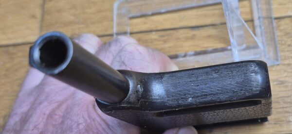 Amusant et pas si courant pistolet de Poche "Le Gaulois" - Dit aussi "La Mitrailleuse de poche" - Modèle N°2 -  Fabrication ManuFrance vers 1895 - Calibre 8mm Le Gaulois - Arme à système sans queue de détente - Semi-automatique 5 coups ! - Bel état esthétique et mécanique -TBE – Image 5