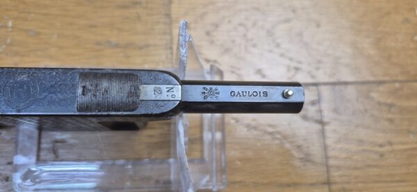 Amusant et pas si courant pistolet de Poche "Le Gaulois" - Dit aussi "La Mitrailleuse de poche" - Modèle N°2 -  Fabrication ManuFrance vers 1895 - Calibre 8mm Le Gaulois - Arme à système sans queue de détente - Semi-automatique 5 coups ! - Bel état esthétique et mécanique -TBE – Image 7