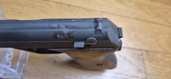 Beau Pistolet Mauser Modèle HSC - Rare fabrication Mauser sous Occupation Française ("early model") - En 7,65mm et huit coups - Pièce de 1945 - Bel état esthétique et mécanique - Excellent canon - TBE+ – Image 11